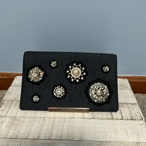 Kate spade embellished heritage make it mine purse flap